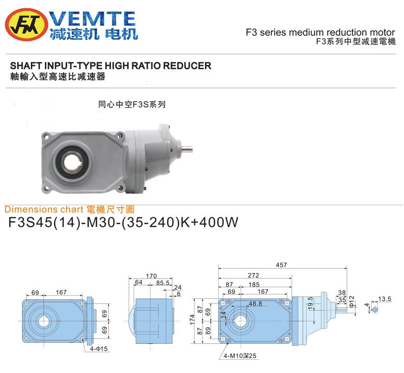 標準型大速比軸入0.4KW-空心軸